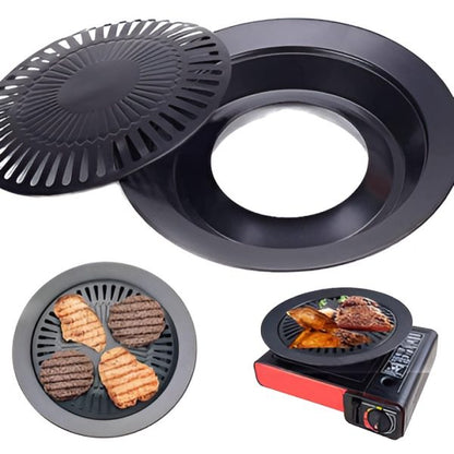 Nonstick Round Grill Pan With Fix Handle 32 cm