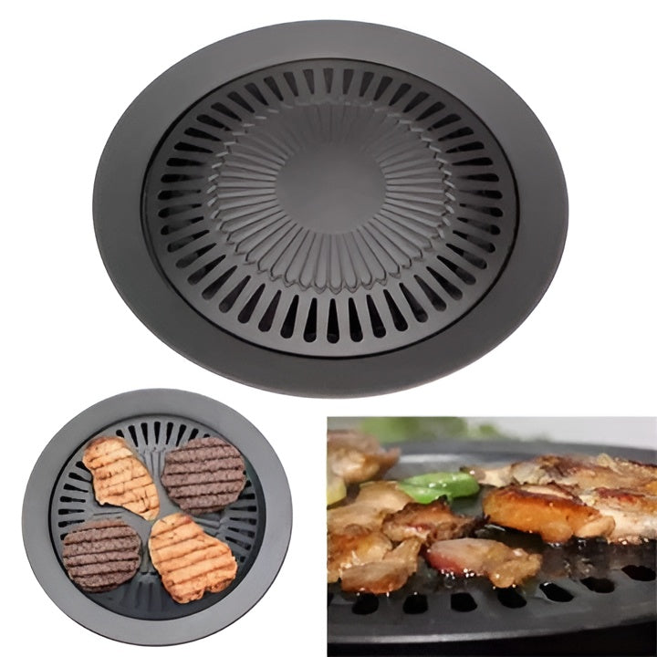 Nonstick Round Grill Pan With Fix Handle 32 cm