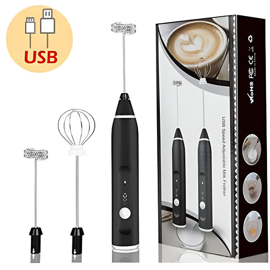 Electric Milk Frother Whisk Egg Beater Usb