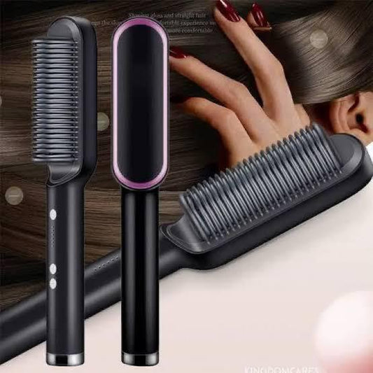 Hair Straightener Iron Brush Straight Hair Comb