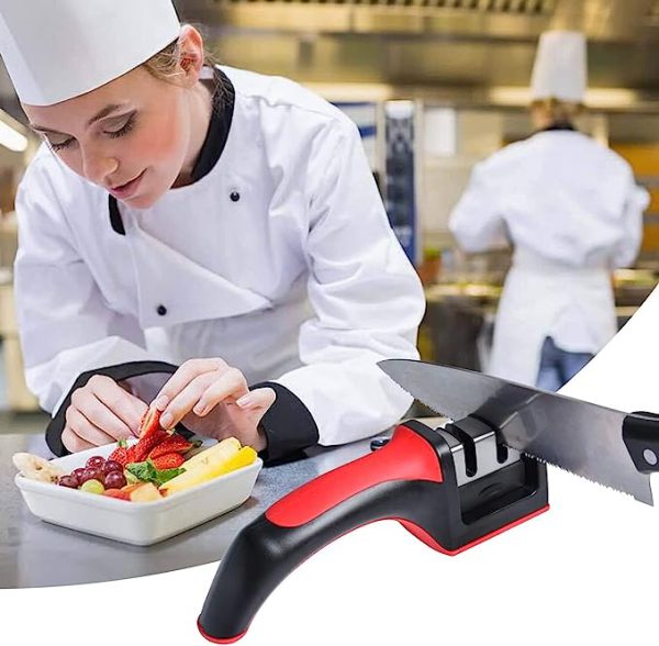 3-in-1 Knife Sharpener With Fruit And Meat Knife Peeler