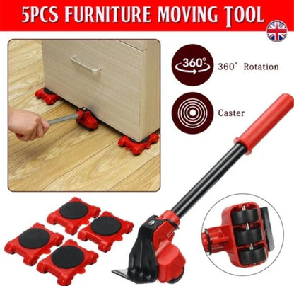 (5 In 1) Heavy Furniture Move Tool Transport Lifter