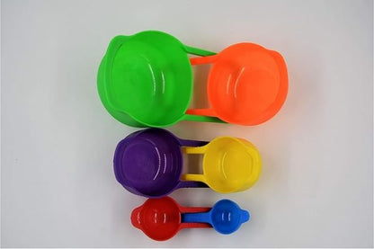 Multi Color Measuring Cup And Spoon Set – 6pcs