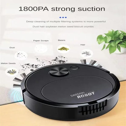 Portable Mini Wireless Smart Sweeping Robot Mopping 3 In1